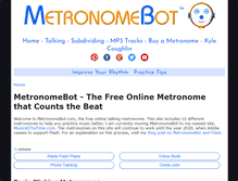 Tablet Screenshot of metronomebot.com